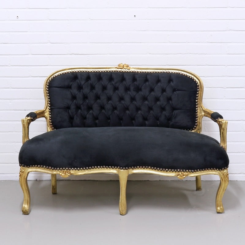 Pirha/Kinder Bankje - Goud Zwart