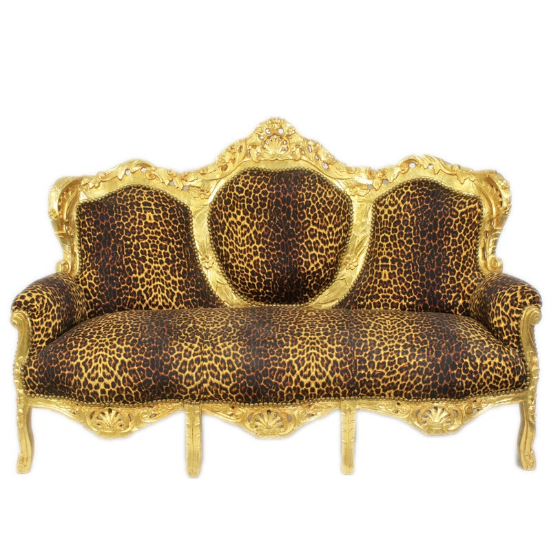 3 Zits Bank - Goud Panter