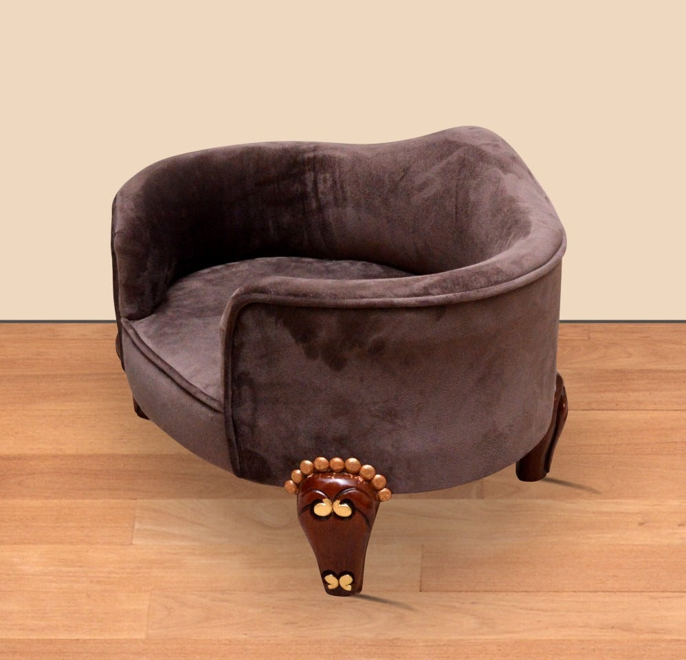 Klein Deluxe Dierenmand - Voor Hond of Kat - Bruin