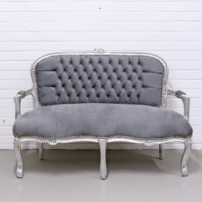 Pirha/Kinder Bankje - Zilver Grijs