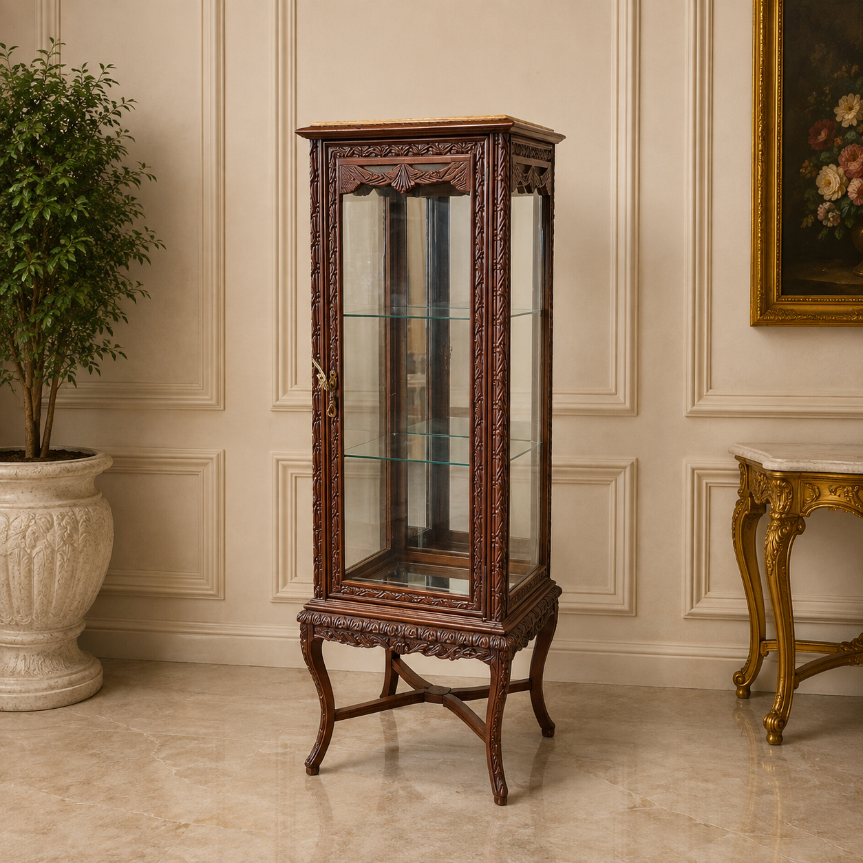 Vitrine Kast Wood