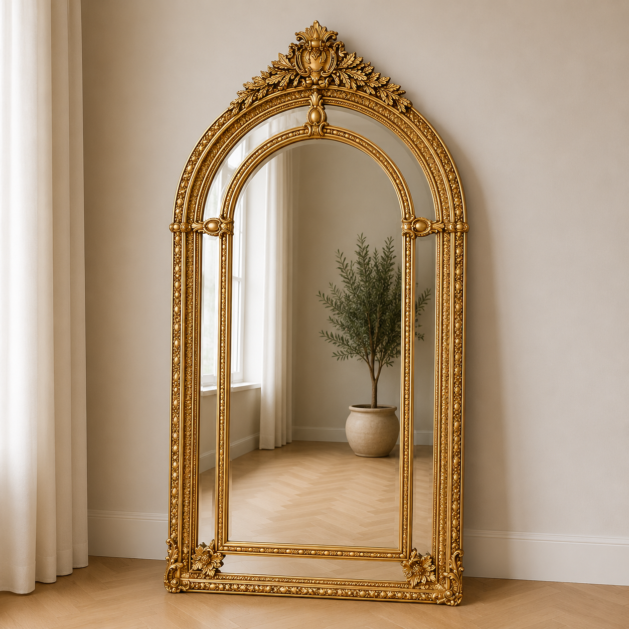 Barok Spiegel XXL Goud