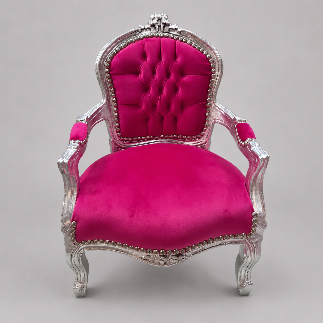 Kinderstoel Zilver Roze 2