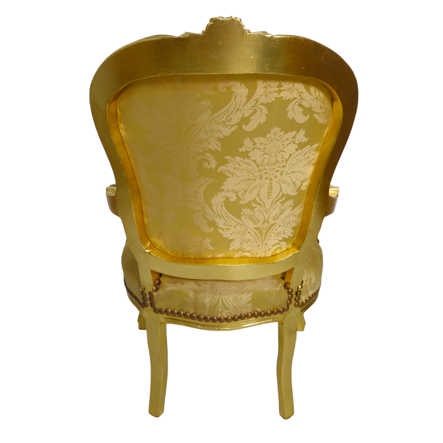 Barok stoel goud-goud lelies