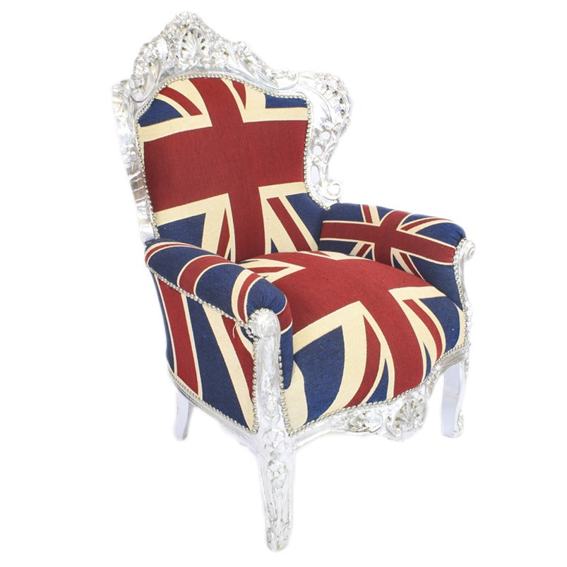 "Barokke Zetel met Gedraaide Armleuningen - Bewonder de sierlijke lijnen en elegante proporties van deze prachtige fauteuil, een essentieel element voor een luxueus interieur."
