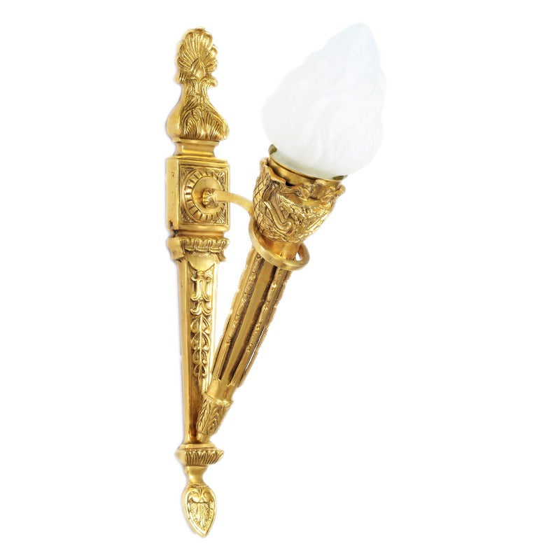 Fakkel Wandlamp Brons