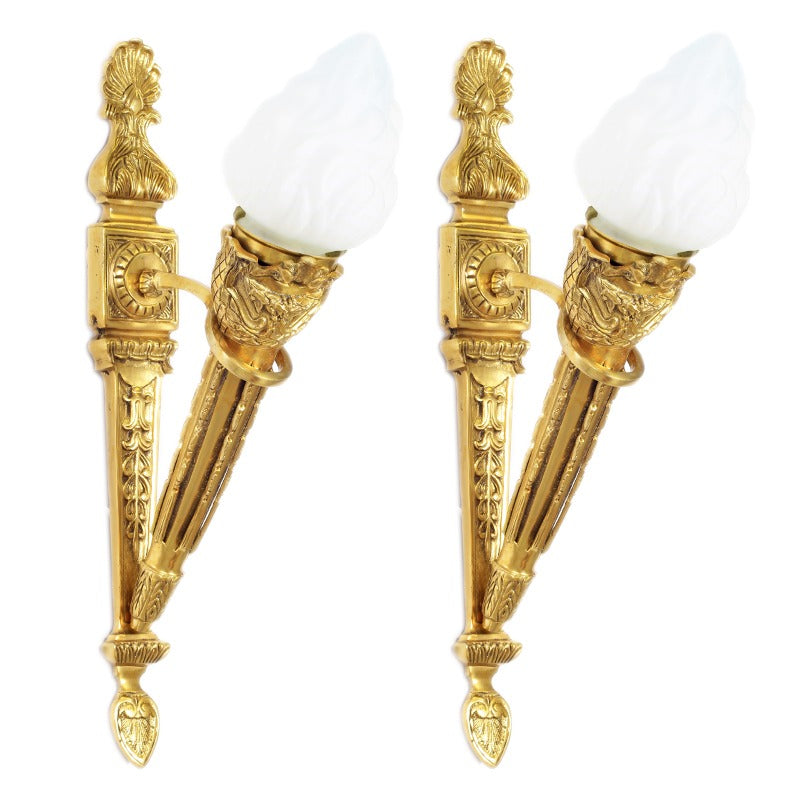 Fakkel Wandlamp Brons