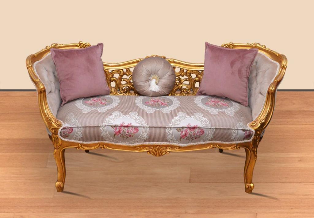 Luxe Frans Bankje - Goud