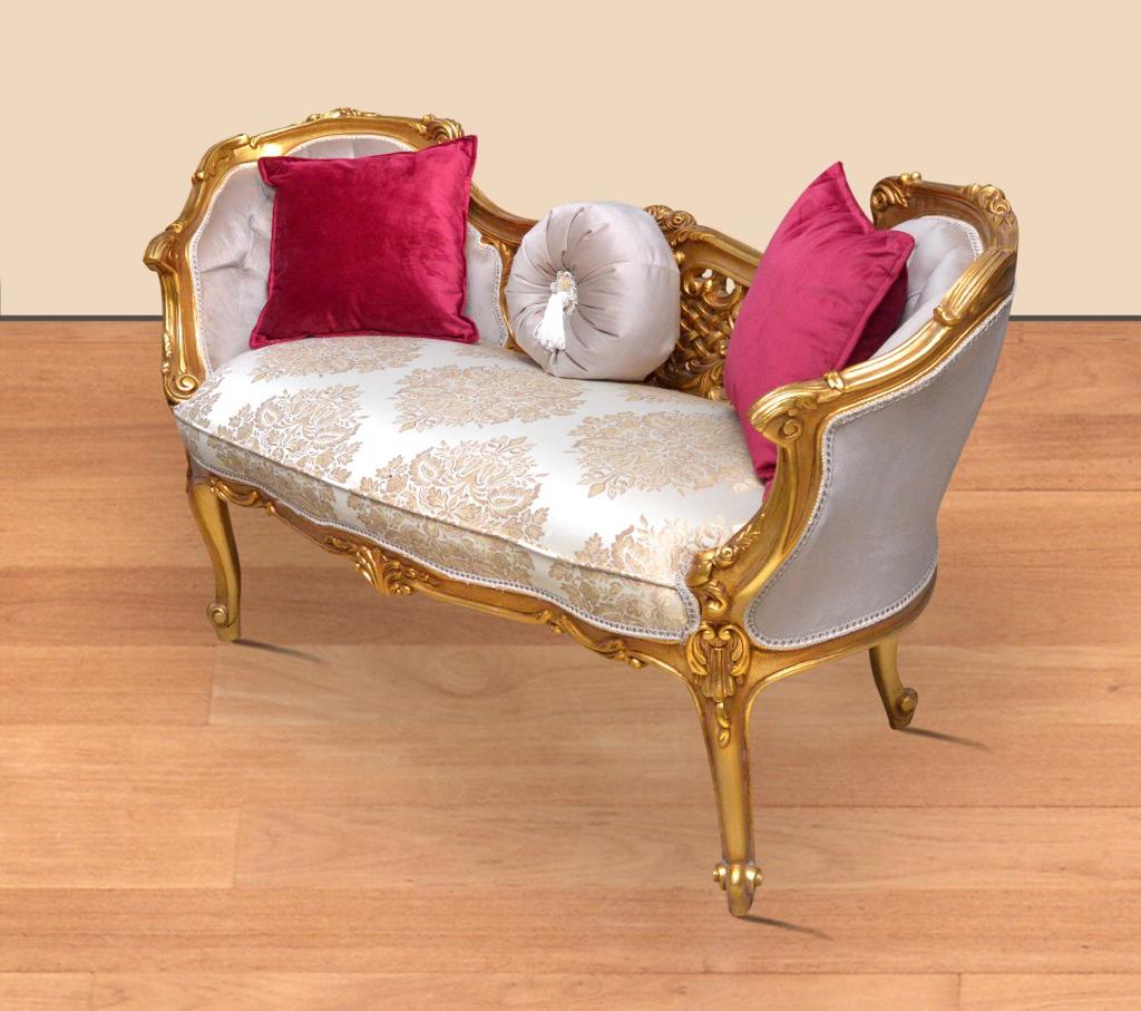 Luxe Frans Bankje - Goud