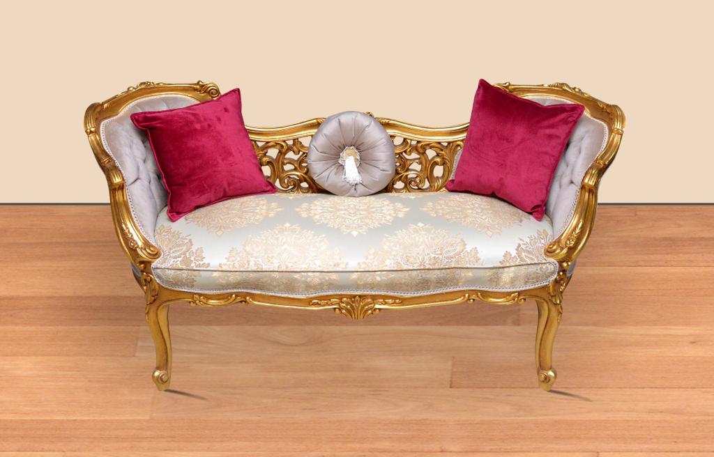 Luxe Frans Bankje - Goud