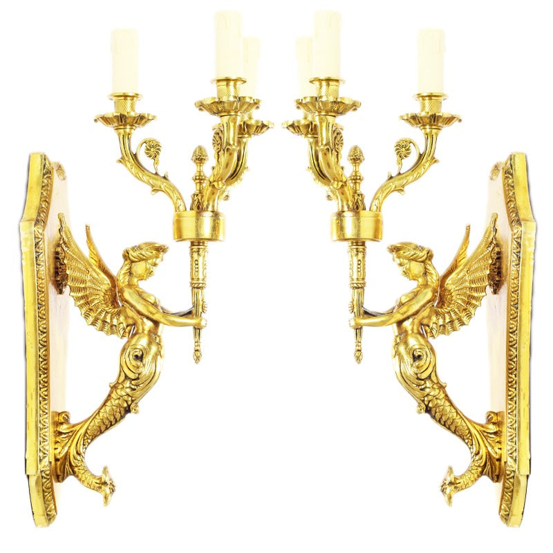 Empire Wandlampen Brons