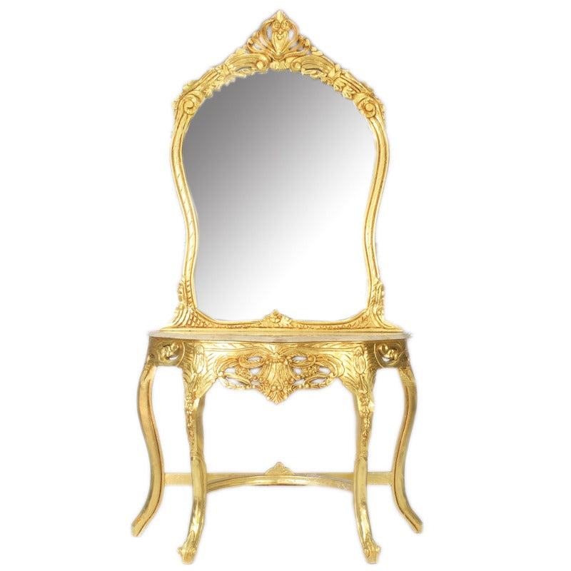 Barok Spiegel Console Goud - MegaBarok