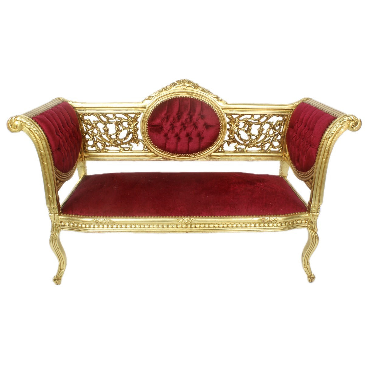 Cleopatra Bank - Goud Bordeaux