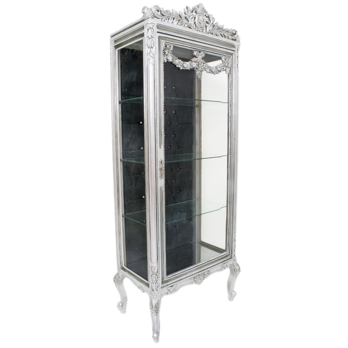 Vitrine Kast Joséphine Zilver - MegaBarok
