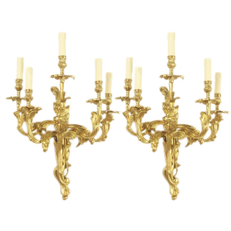 Rococo Wandlamp Brons - SET