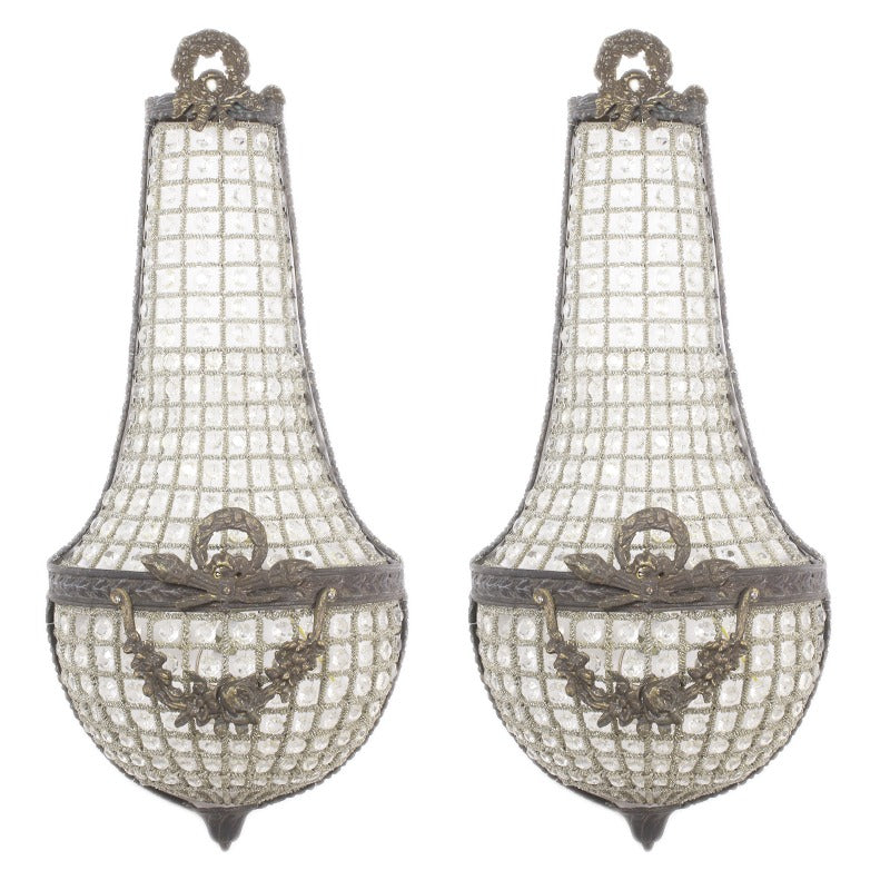 Barok Kristal Wandlamp - SET
