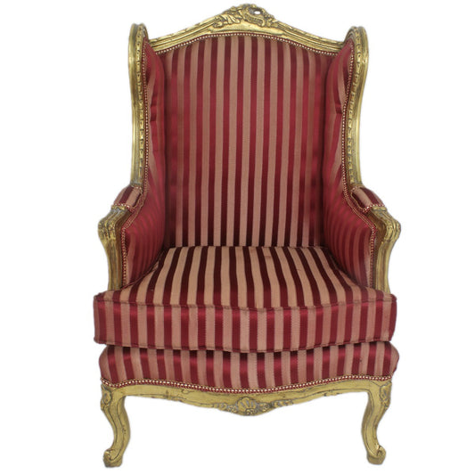 Oren Fauteuil - Goud Bordeaux