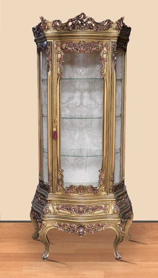 Vitrine Kast Deluxe Goud - MegaBarok