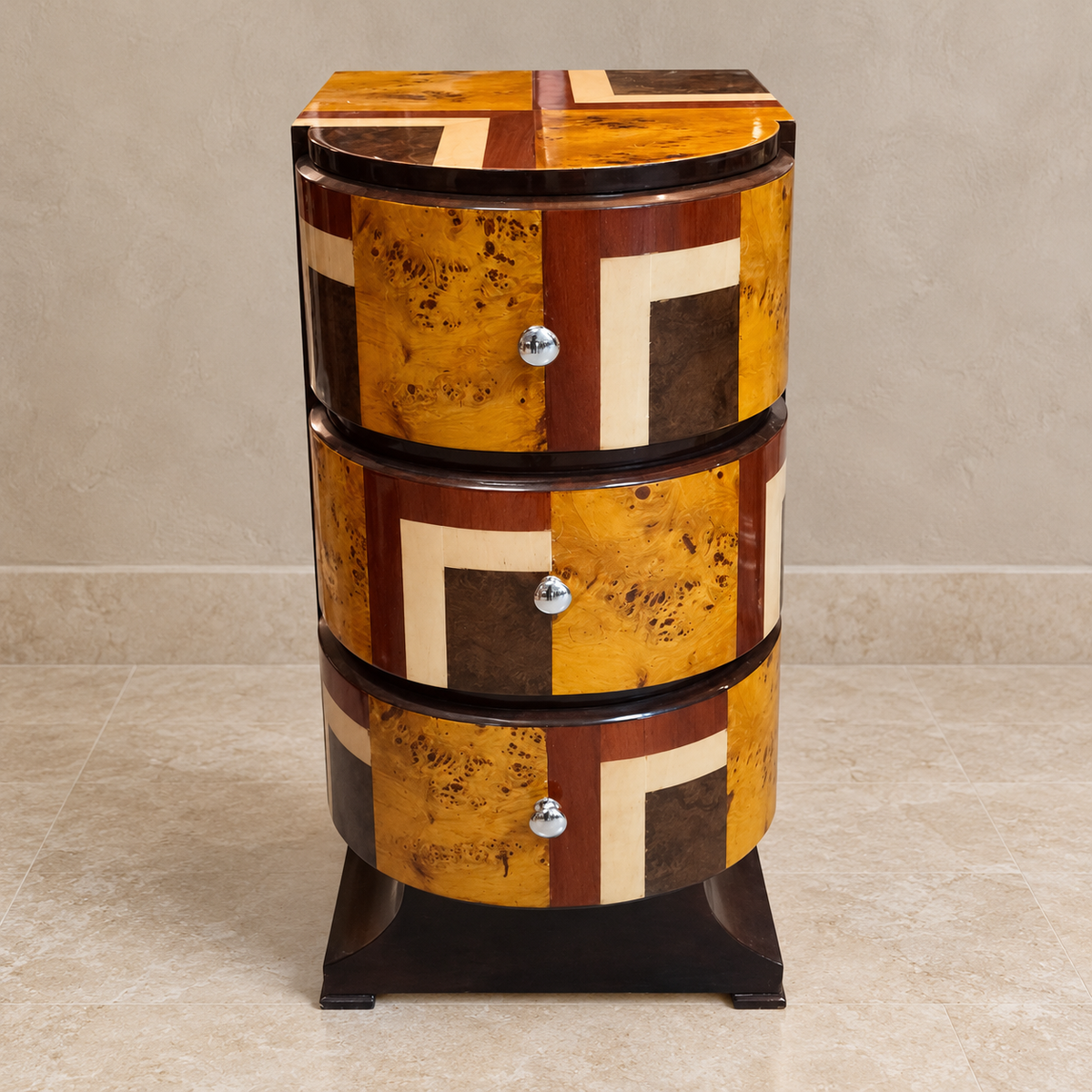 Art-Deco Kastje colour 3-lade