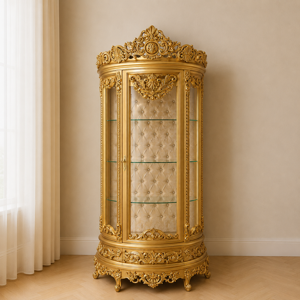 Vitrine Kast Fleur Goud