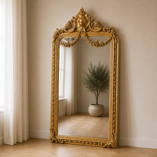 Barok Spiegel XL Isabeau Goud