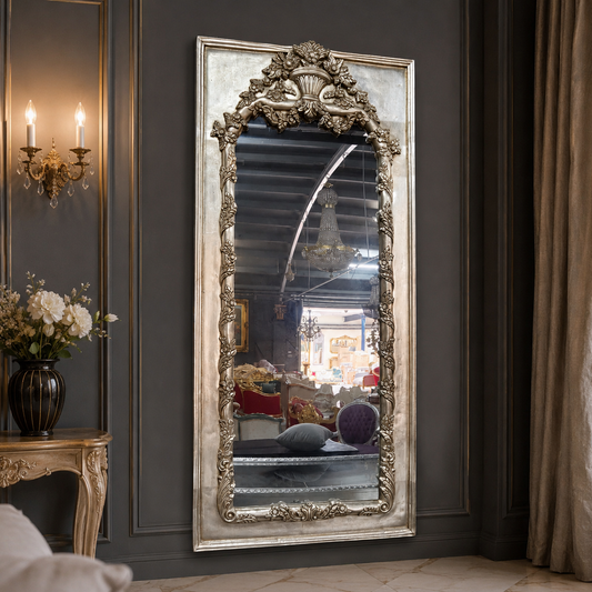 Zilver Royale No. 06 Barok Spiegel Faye Zilver