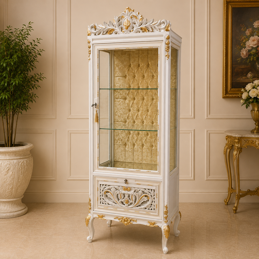 Vitrine Kast Medaillon Créme