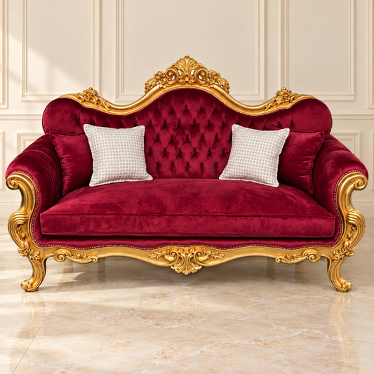 Deluxe Zithoek Set - Goud Bordeaux