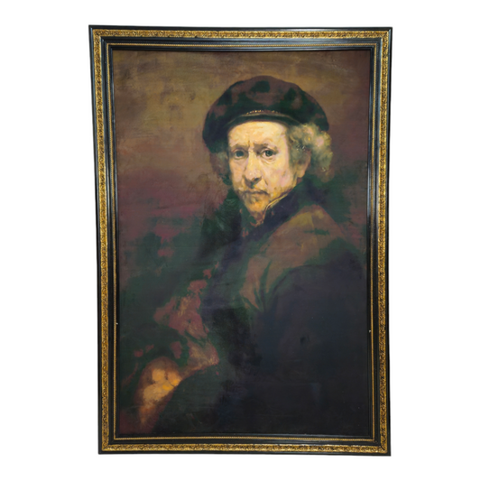 Zelfportret Rembrandt van Rijn XL Zwart-Goud