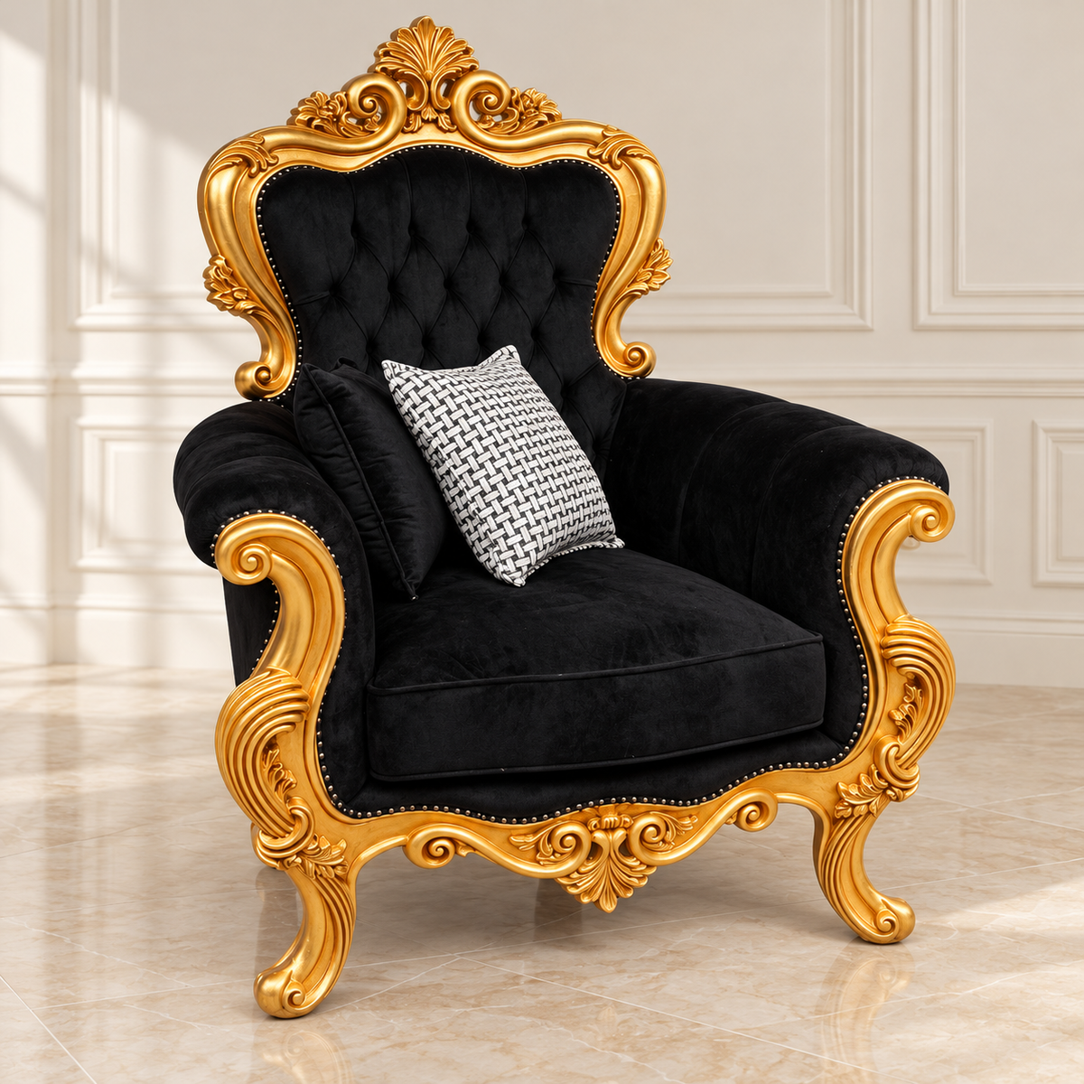 Deluxe Zithoek Set - Goud-zwart