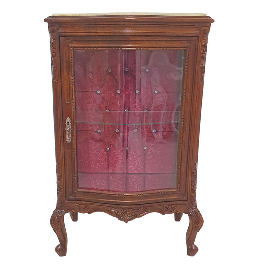 Vitrine Kast Mahonie Rood - S