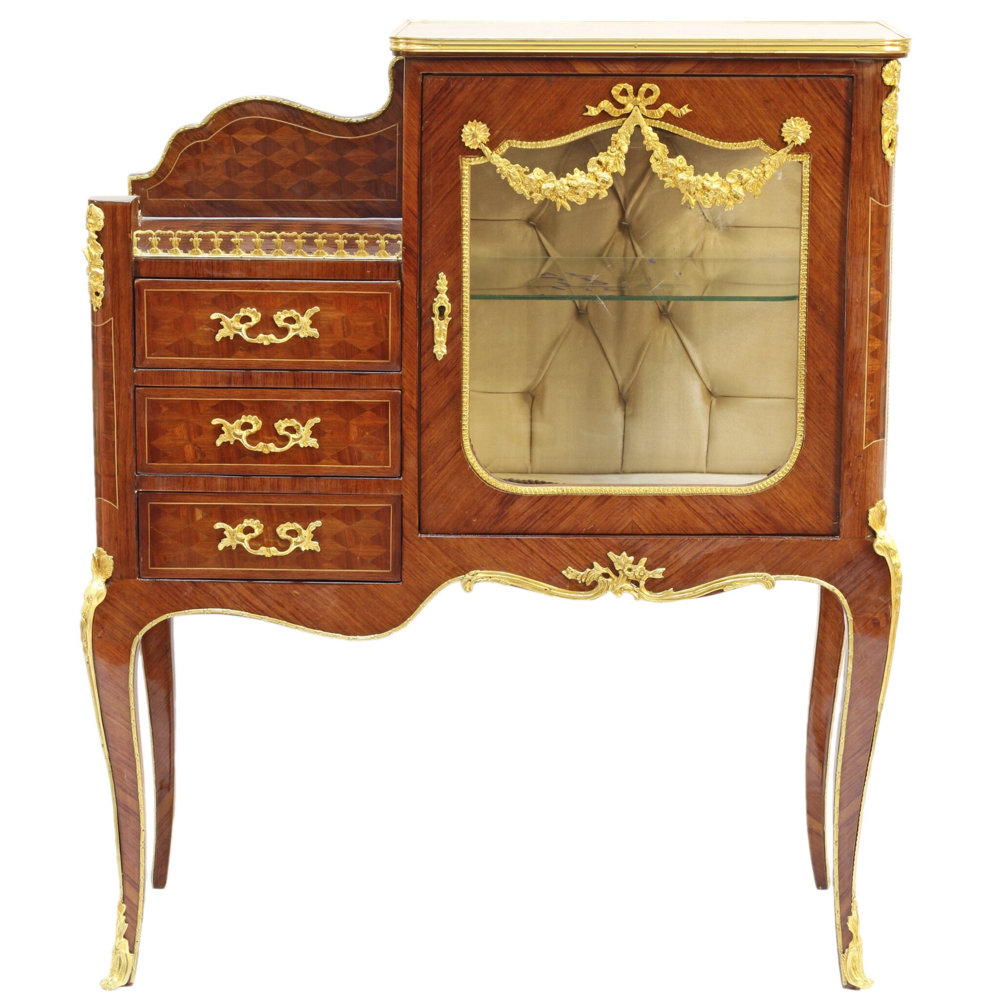 Marqueterie Vitrine Commode Juliëtte - MegaBarok