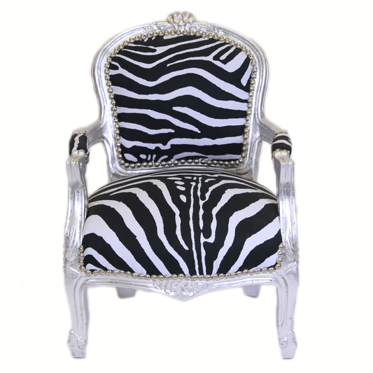 Kinderstoel Zilver Zebra