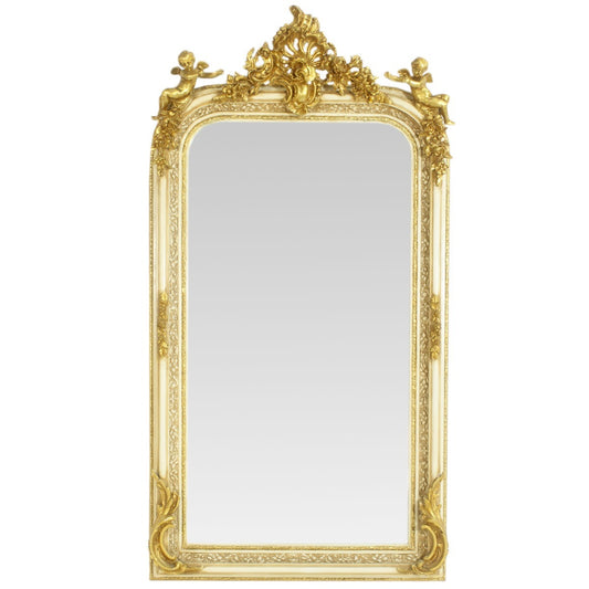 Barok Spiegel Anges Goud-Creme